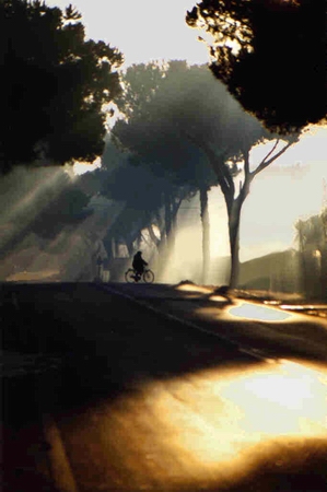 Uomo in bicicletta